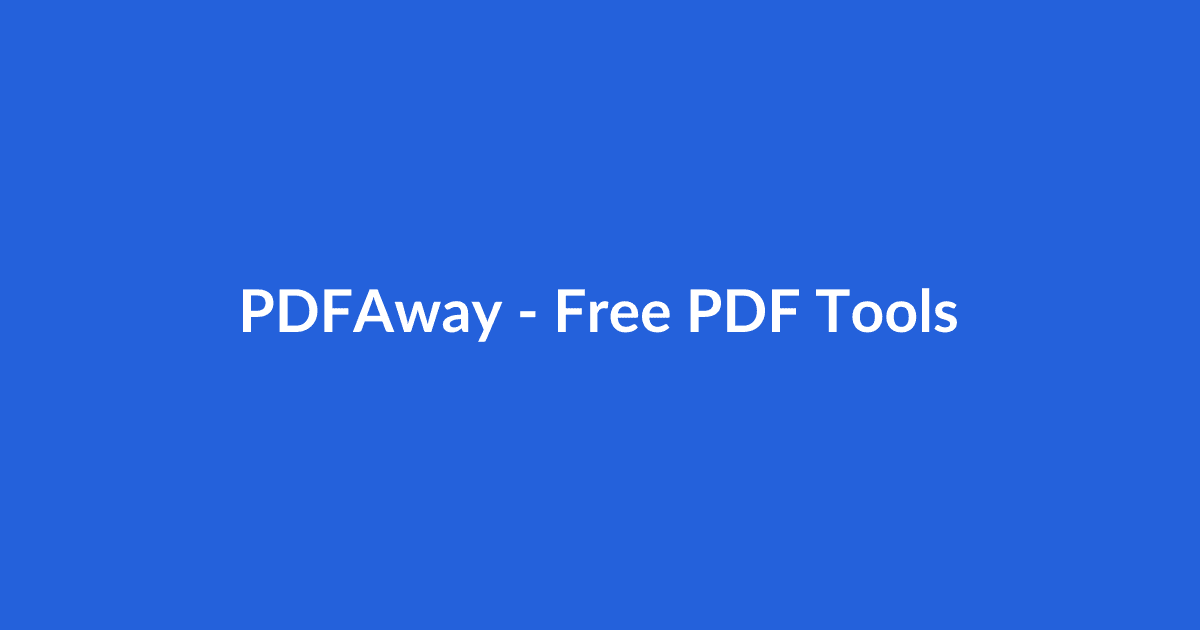 PDFAway document toolkit